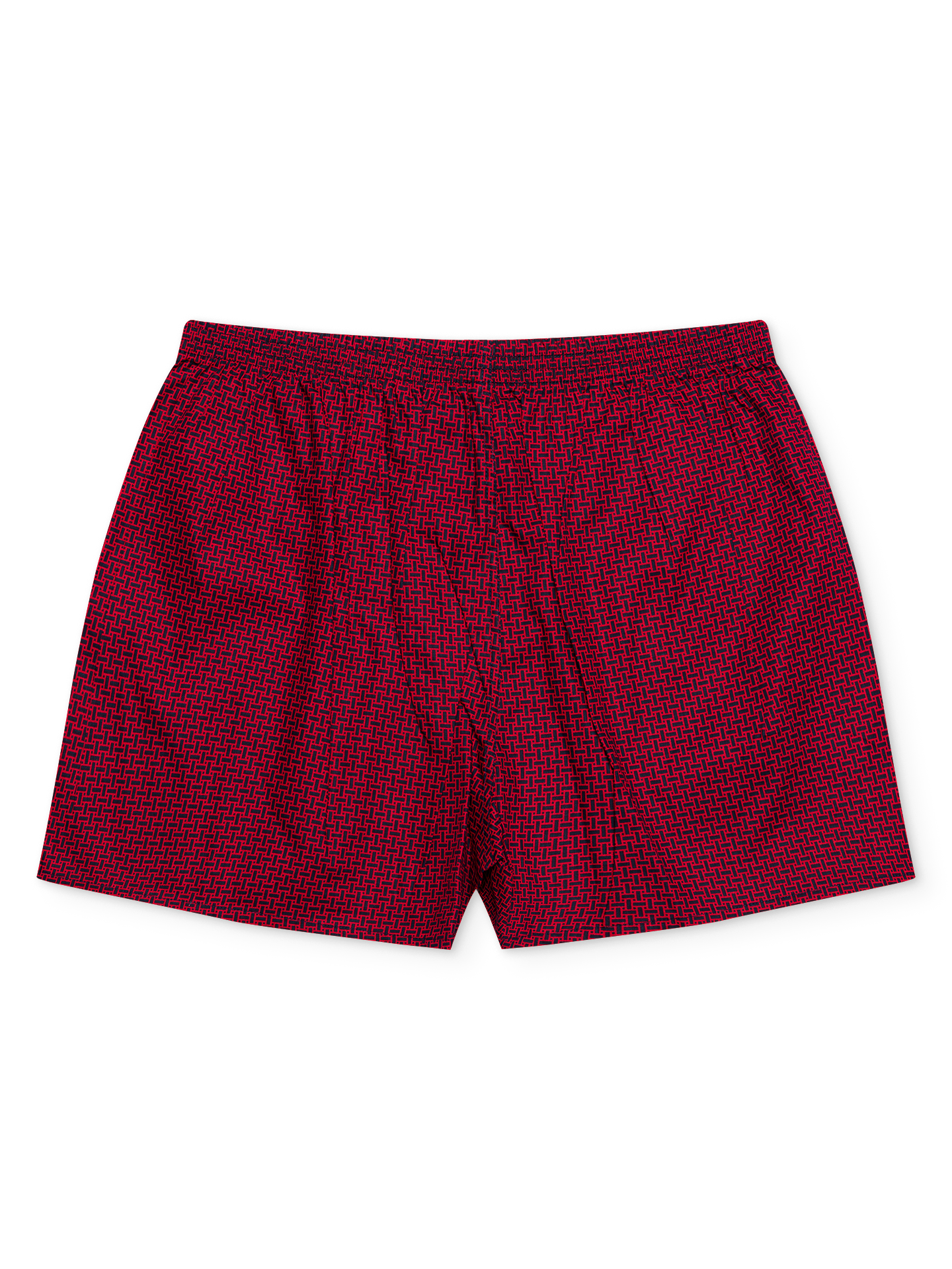 Blue & Red Men's Pattern Boxer Shorts