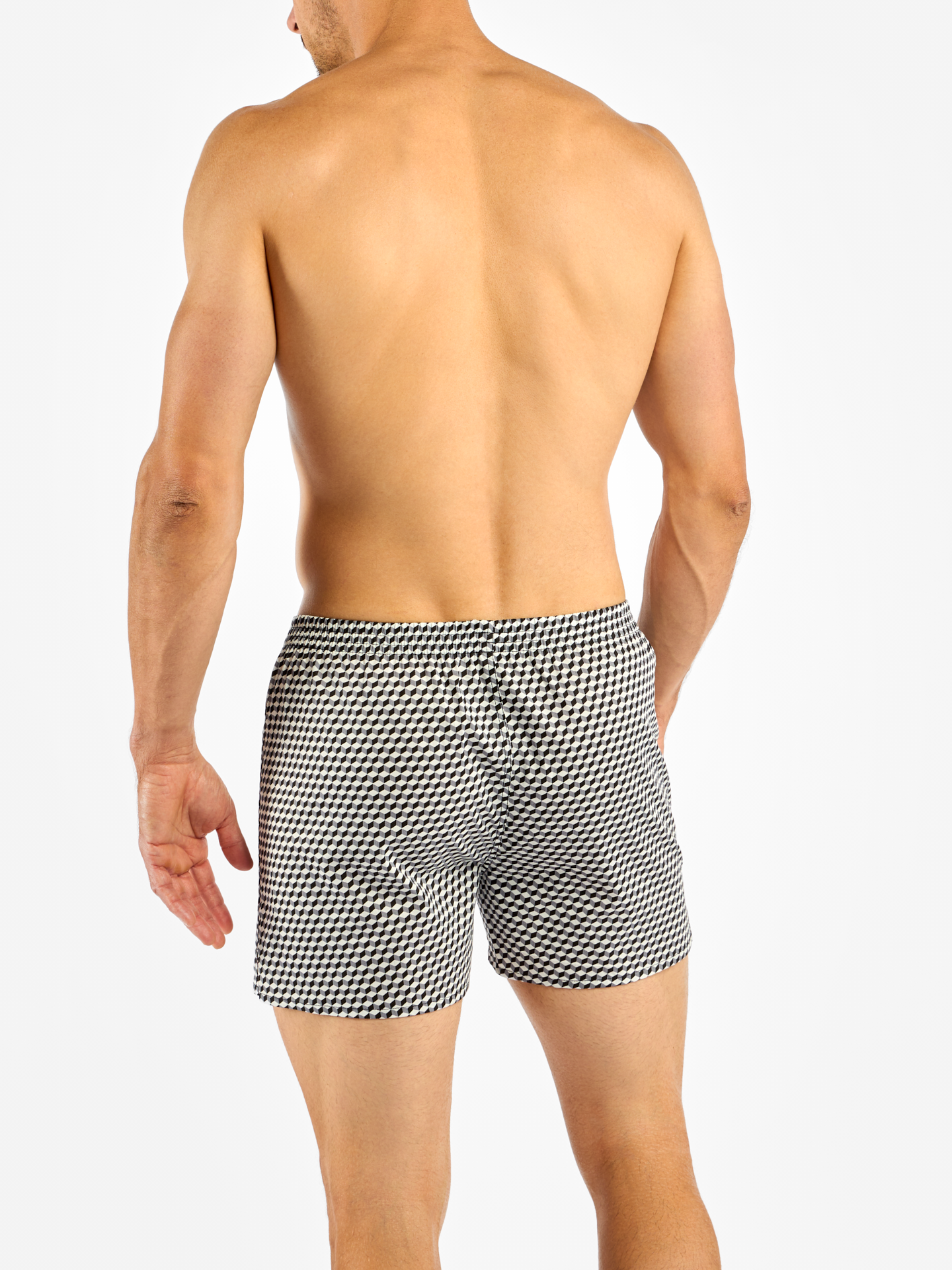 Black & White Men's Pattern Boxer Shorts