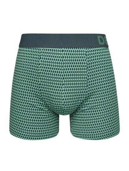 Pastel Green Men's Patterned Trunks