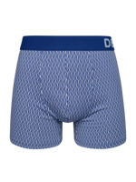 Blue & Grey Men's Pattern Trunks