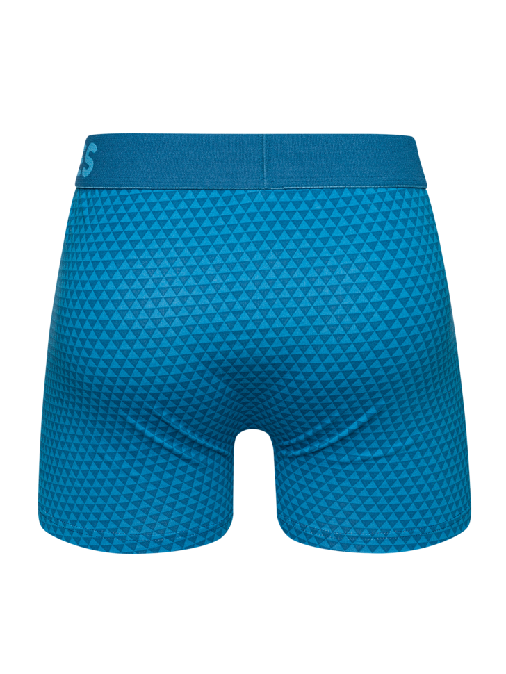 Emerald Blue Men's PatternTrunks