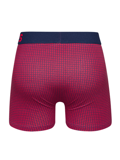 Blue & Red Men's Pattern Trunks