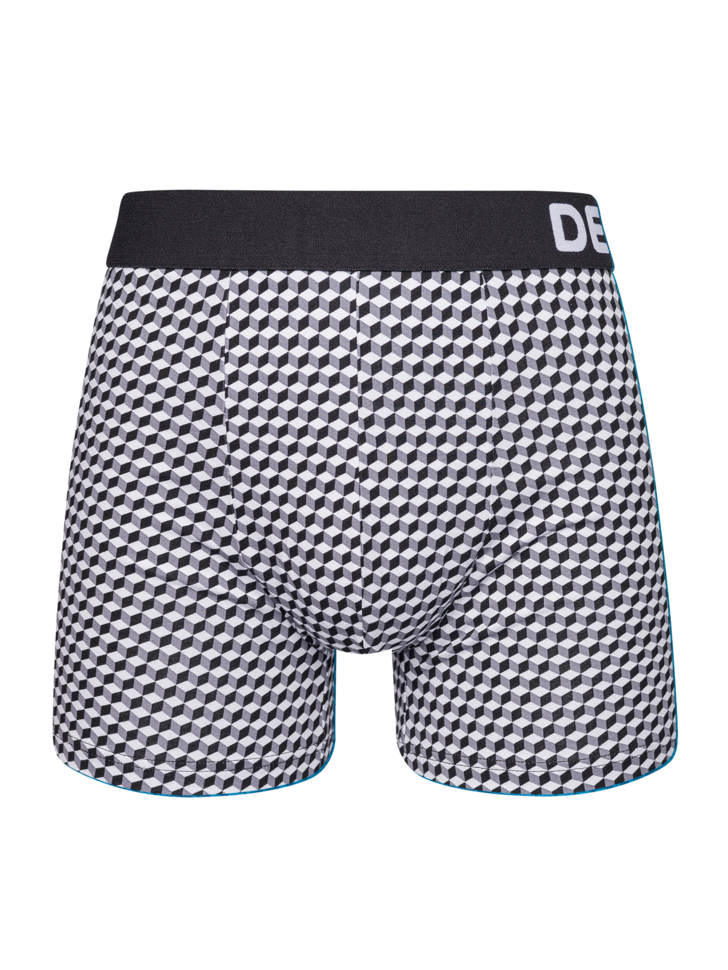 Black & White Men's Patterned Trunks