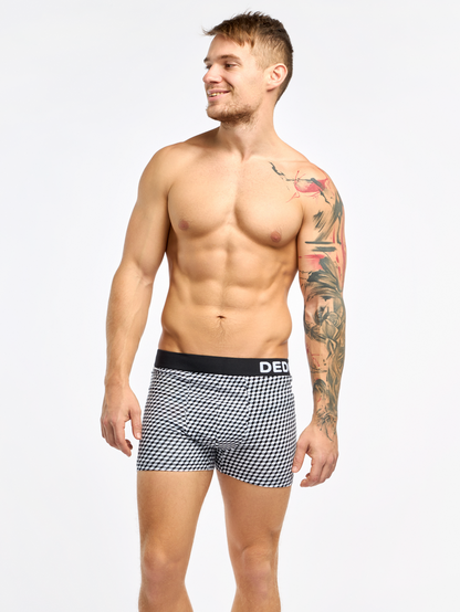 Black & White Men's Patterned Trunks