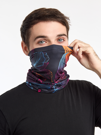 Neck warmer Abstract Flowers