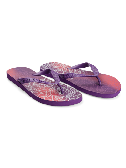 Flip Flops Purple Mandala