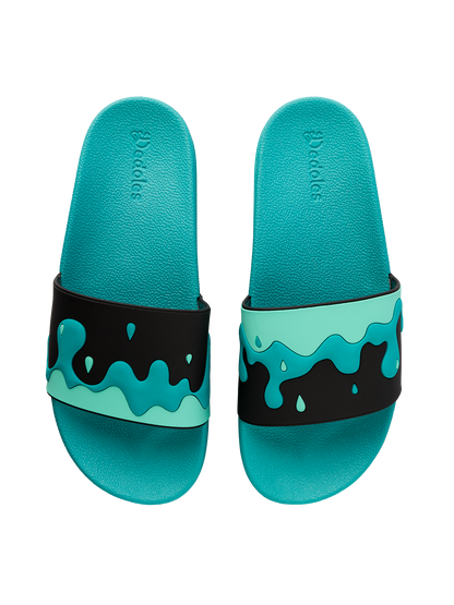 Slides Turquoise Drops