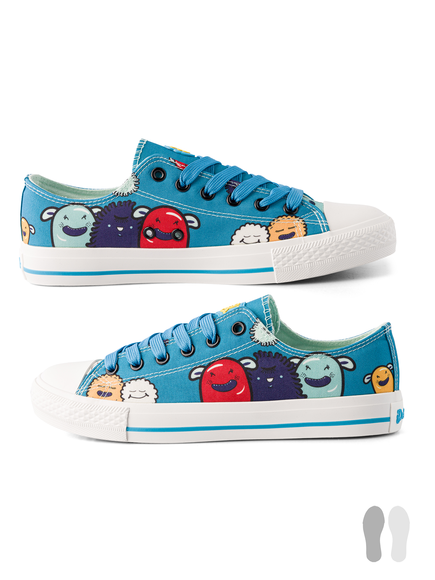 Canvas Shoes Funny Monsters