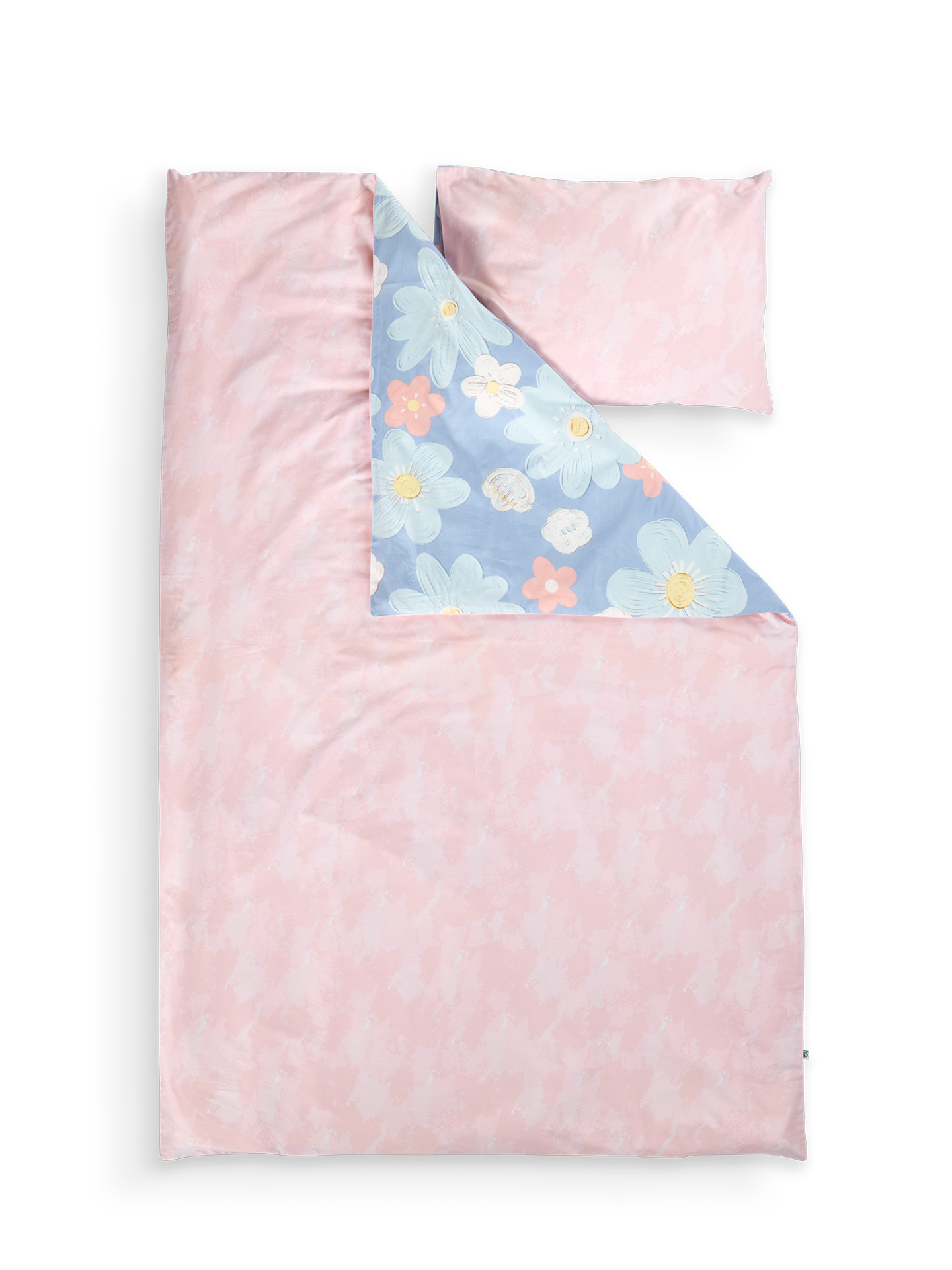 Bedding Set Blue Flowers