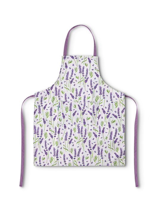 Kitchen Apron Lavender Garden