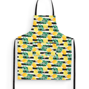 Kitchen Apron Lemons & Stripes