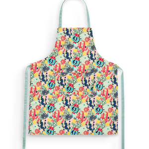 Kitchen Apron Cactus Flowers