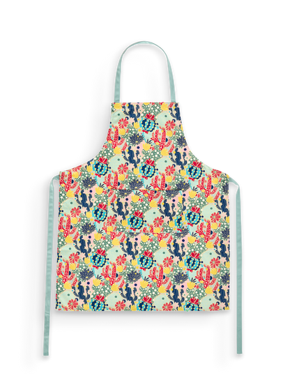 Kitchen Apron Cactus Flowers