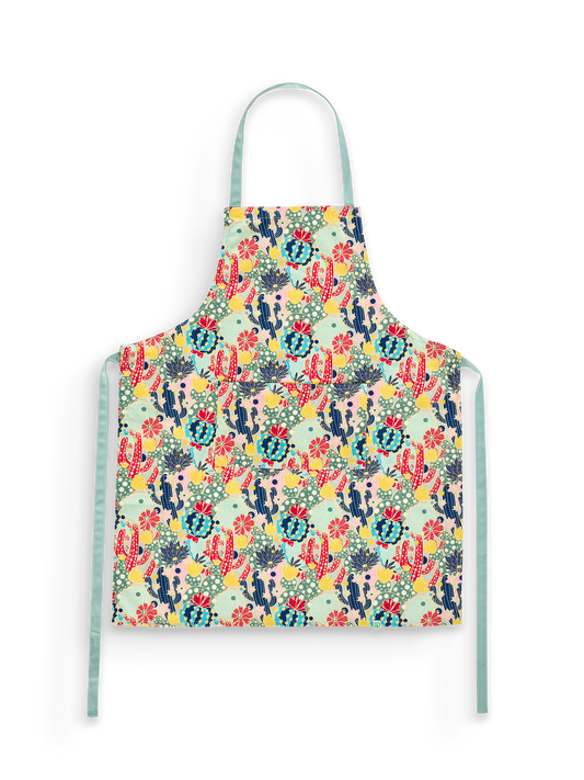 Kitchen Apron Cactus Flowers