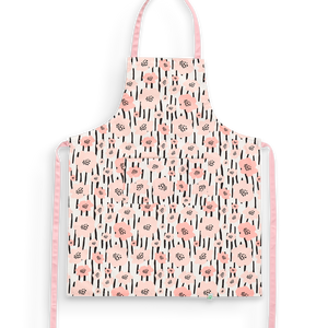 Kitchen Apron Pink Flowers