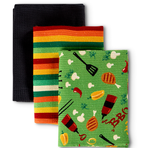 Kitchen Towels 3-Pack Barbecue Season