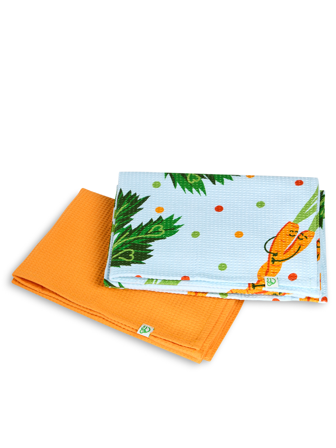 Kitchen Towels 2-Pack Carrot Love