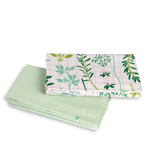 Kitchen Towels 2-Pack Garden Herbs