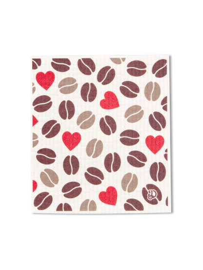 Kitchen Sponge Cloth 3-Pack Coffee Love