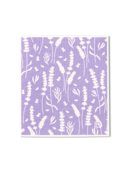 Kitchen Sponge Cloth 3-Pack Lavender Garden