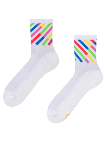 Active Crew Socks Colourful Stripes