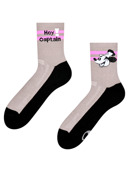 Active Crew Socks Hey Captain!