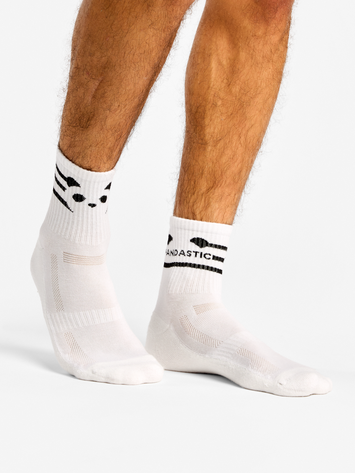 Active Crew Socks Pandastic