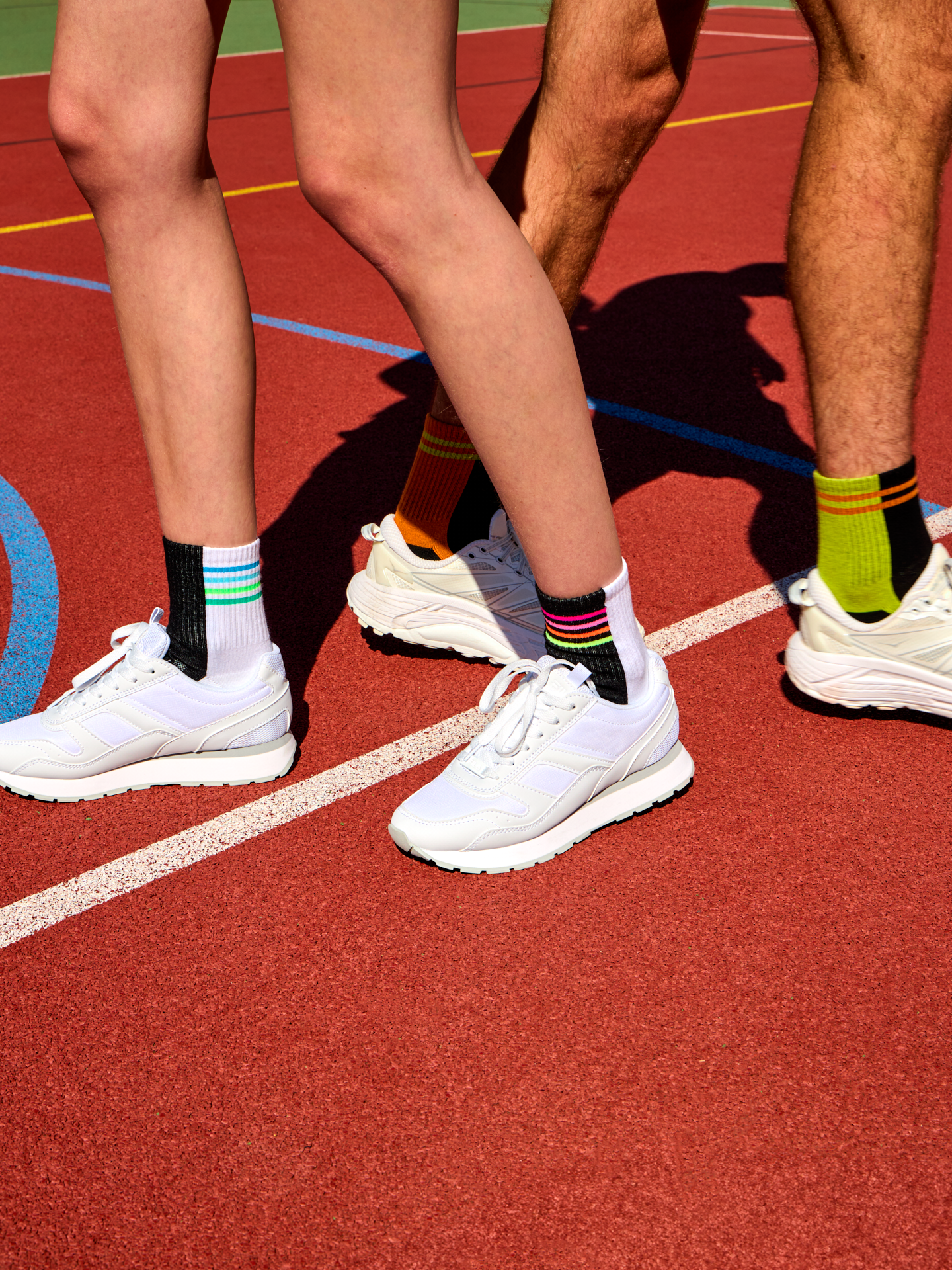 Active Crew Socks March in Rainbow