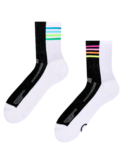 Active Crew Socks March in Rainbow