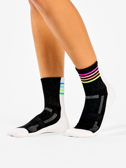 Active Crew Socks March in Rainbow