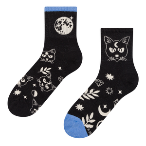 Crew Socks Cat & Moon