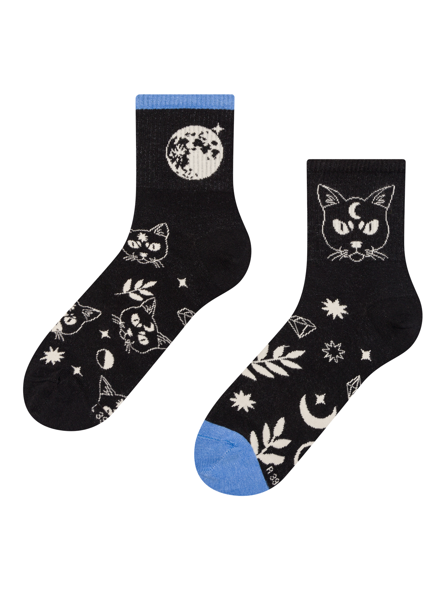 Crew Socks Cat & Moon