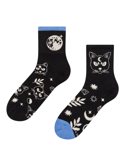 Crew Socks Cat & Moon