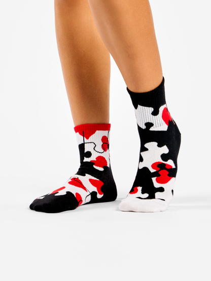 Crew Socks Heart Puzzle