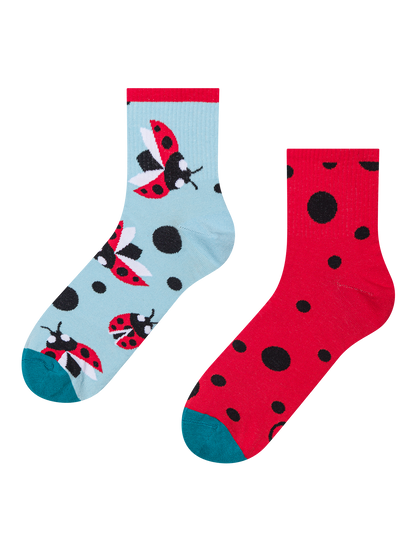Crew Socks Ladybugs & Dots
