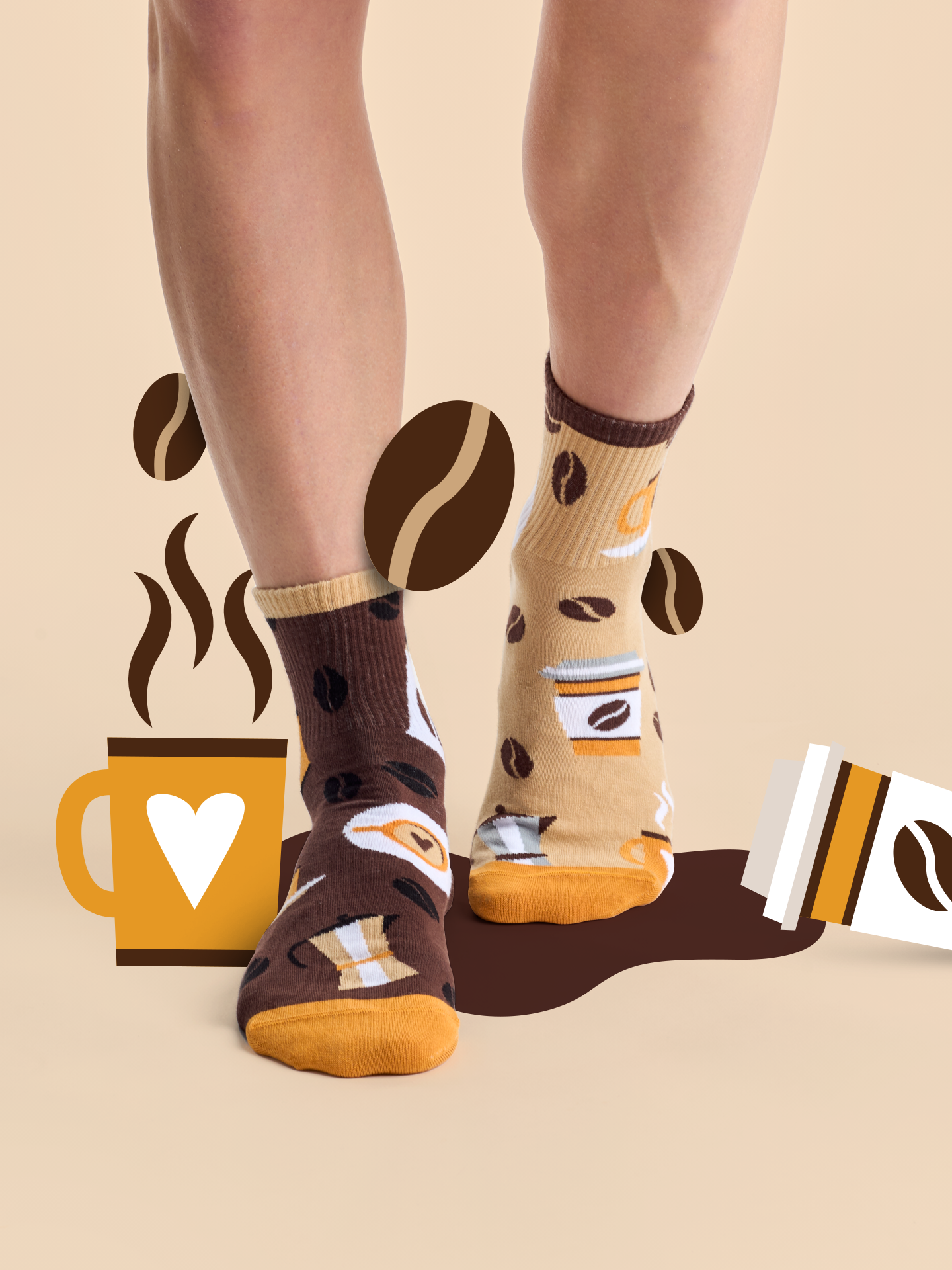 Crew Socks Morning Coffee