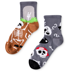 Crew Socks Funny Skeletons