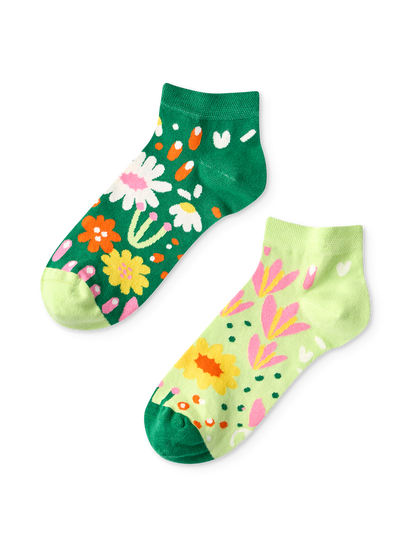 Ankle Socks Flower Garden