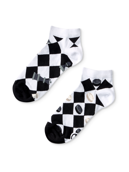 Ankle Socks Chess & Checkers