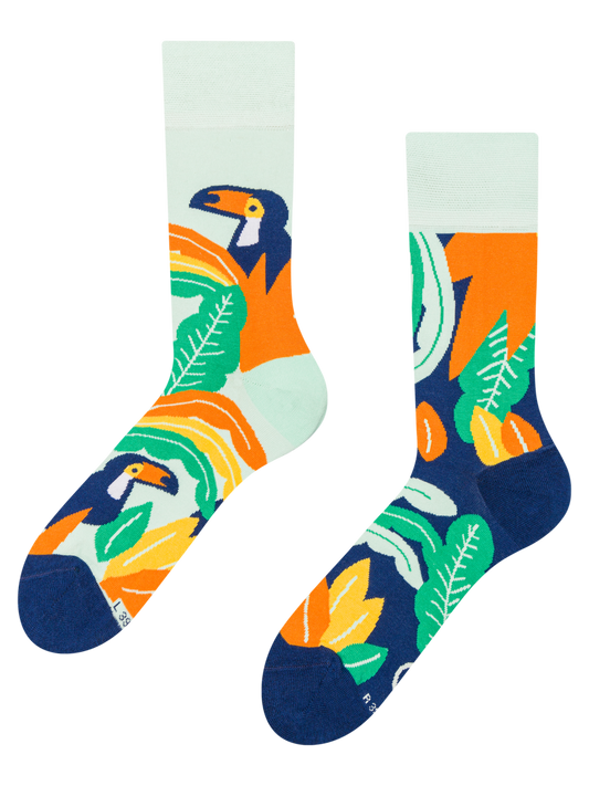 Regular Socks Toucan & Leaves