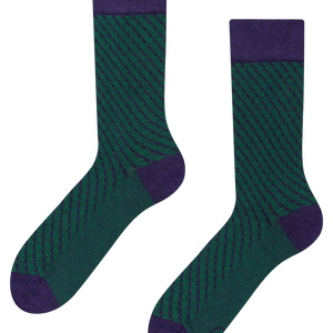 Blue & Green Jacquard Socks