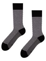 Black & White Jacquard Socks