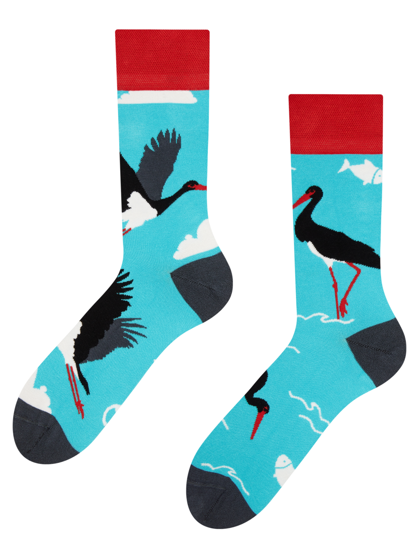 Bamboo Regular Socks Black Stork