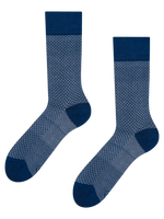Blue & Grey Jacquard Socks