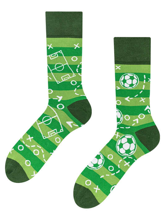 Bamboo Regular Socks Football Pitch