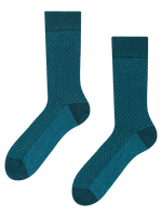 Emerald Blue Jacquard Socks