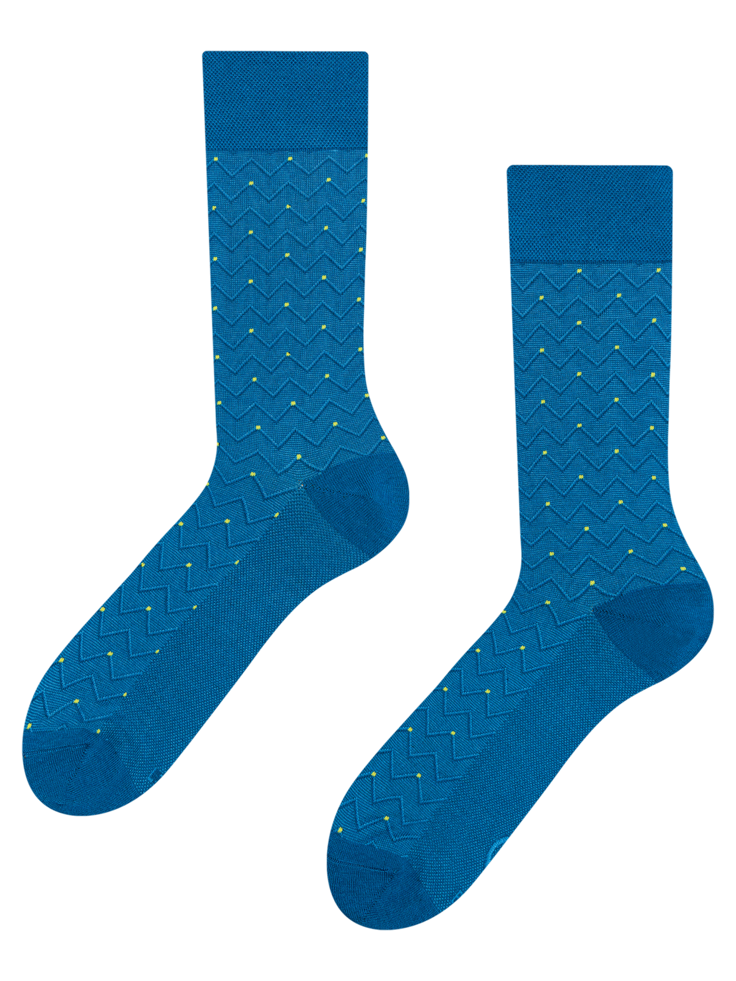 Blue & Lime Pattern Socks