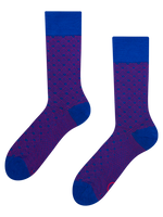 Blue & Magenta Pattern Socks