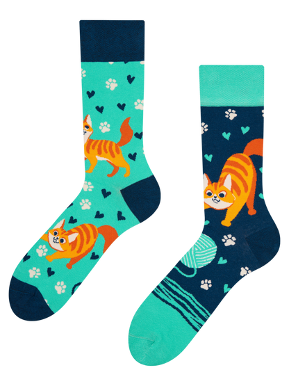 Regular Socks Happy Cat