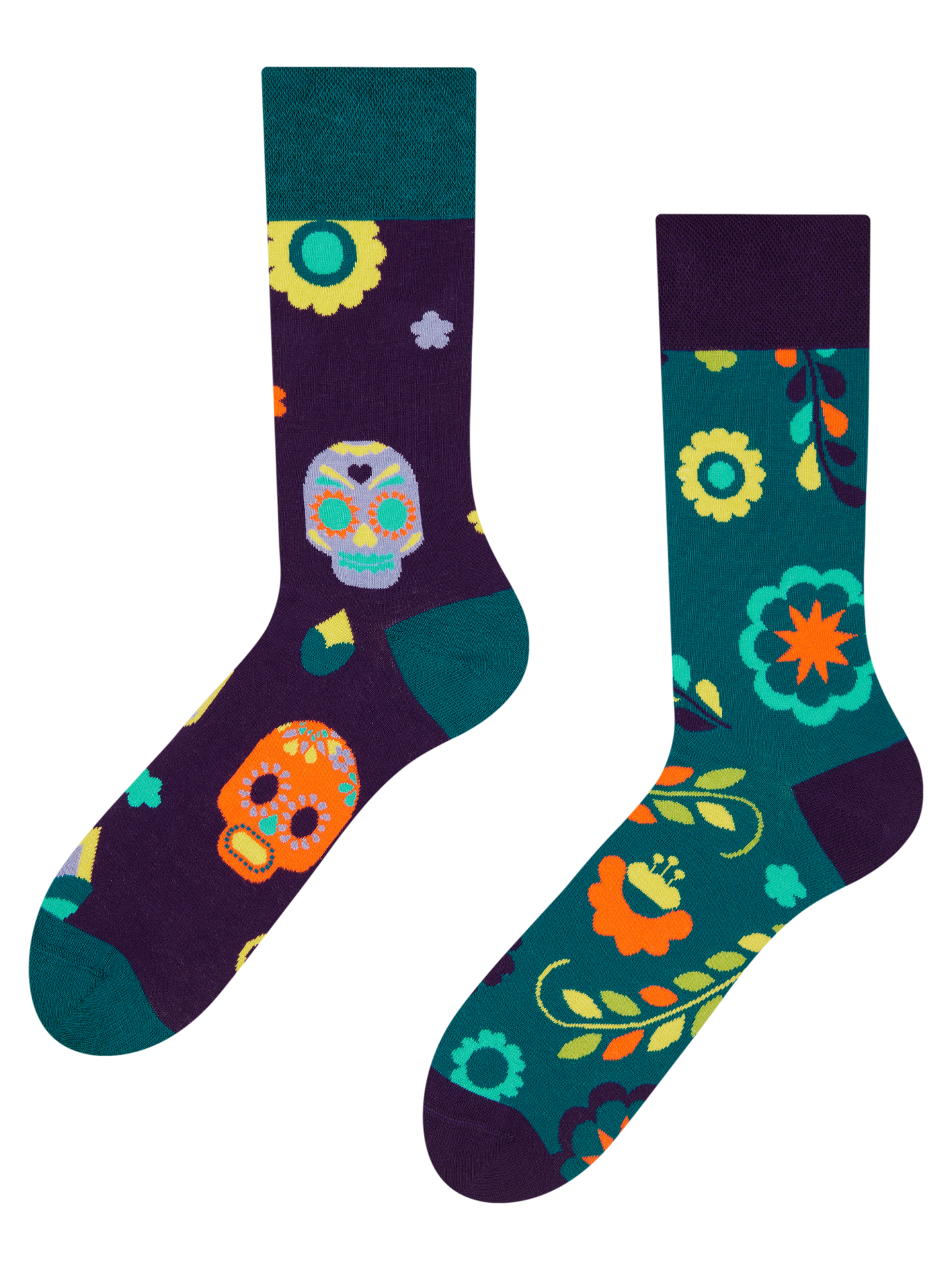 Regular Socks Skulls & Flowers